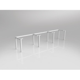 OL Axis Single Sided 3-User Workspace Frame